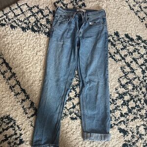 Abercrombie & Fitch Light Blue Ankle Jeans
